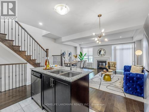 100 Christine Elliott Avenue, Whitby, ON - Indoor Photo Showing Kitchen With Double Sink With Upgraded Kitchen