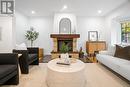 90 Sutherland Drive, Toronto, ON  - Indoor Photo Showing Living Room With Fireplace 