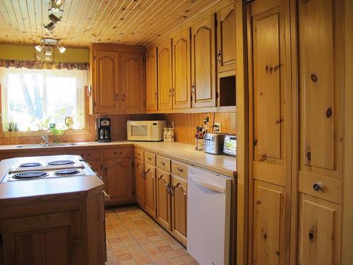 Kitchen - 4480 Ch. Des Faucons, Nominingue, QC - Indoor Photo Showing Kitchen With Double Sink