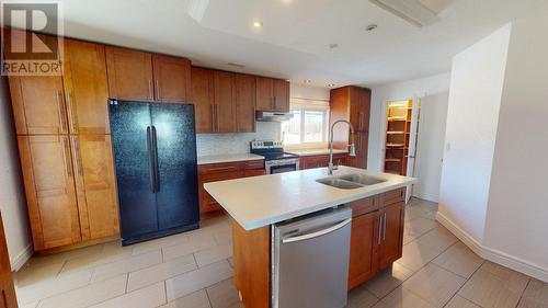 14643 221 Road, Fort St. John, BC - Indoor Photo Showing Kitchen With Double Sink