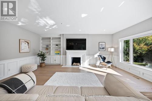 151 Highland Crescent, Toronto, ON - Indoor Photo Showing Living Room With Fireplace