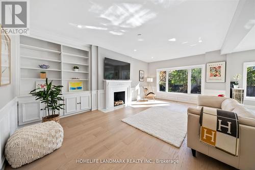 151 Highland Crescent, Toronto, ON - Indoor Photo Showing Living Room With Fireplace