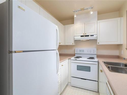 306-320 Menzies St, Victoria, BC - Indoor Photo Showing Kitchen With Double Sink