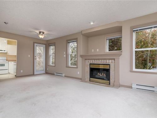 306-320 Menzies St, Victoria, BC - Indoor Photo Showing Living Room With Fireplace