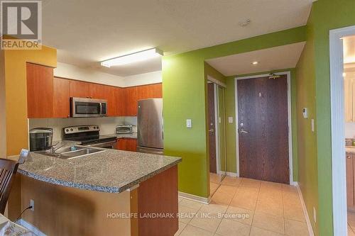 1607 - 4850 Glen Erin Drive, Mississauga, ON - Indoor Photo Showing Kitchen With Double Sink