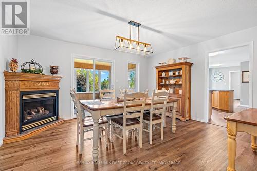 4374 Duff Road, South Frontenac (Frontenac South), ON - Indoor Photo Showing Dining Room With Fireplace