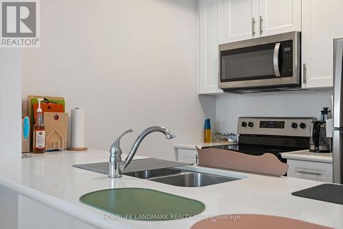 906 - 450 Dundas Street E, Hamilton, ON - Indoor Photo Showing Kitchen With Double Sink