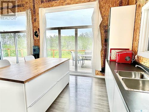 117 Ravine Road, Big Shell, SK - Indoor Photo Showing Kitchen With Double Sink