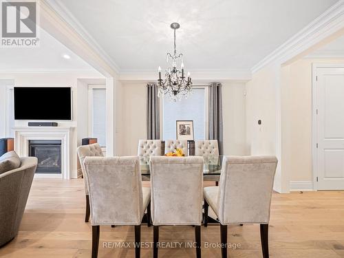 30 Drizzel Crescent, Richmond Hill, ON - Indoor Photo Showing Dining Room With Fireplace