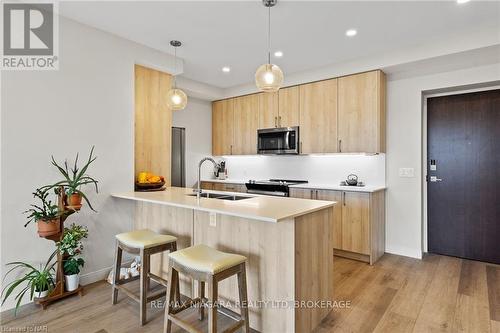 502 - 118 West Street, Port Colborne (878 - Sugarloaf), ON - Indoor Photo Showing Kitchen With Double Sink