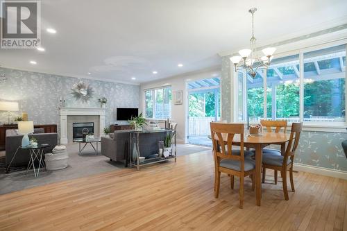 1239 W 22Nd Street, North Vancouver, BC - Indoor Photo Showing Dining Room With Fireplace