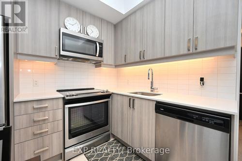 2305 - 8 Nahani Way, Mississauga, ON - Indoor Photo Showing Kitchen With Stainless Steel Kitchen With Upgraded Kitchen