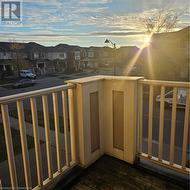 View of balcony at dusk - 