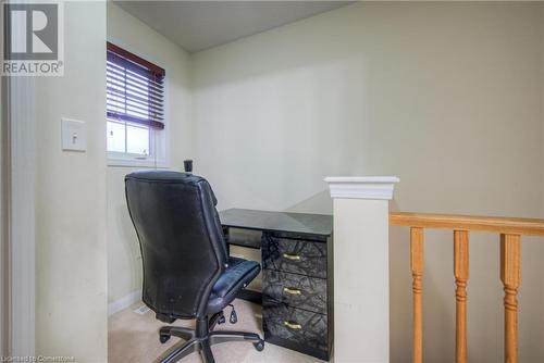 Office space with carpet floors - 66 Abbott Crescent, Cambridge, ON - Indoor Photo Showing Office