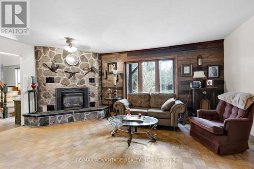 403167 Robinson Road, South-West Oxford, ON - Indoor Photo Showing Living Room With Fireplace