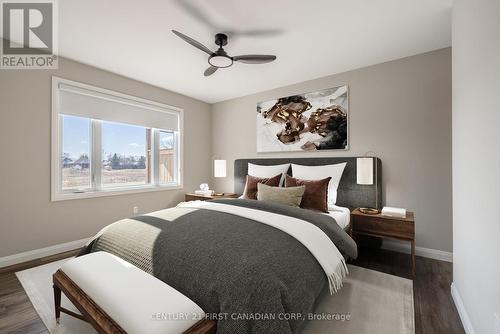 Virtually Staged - 481 Kip Lane, Plympton-Wyoming (Plympton Wyoming), ON - Indoor Photo Showing Bedroom