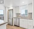 904 - 75 Ellen Street, Barrie, ON  - Indoor Photo Showing Kitchen With Stainless Steel Kitchen 