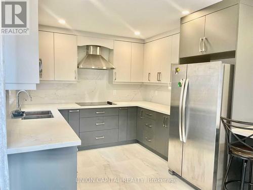 Upper - 121 Stargell Crescent, Markham, ON - Indoor Photo Showing Kitchen With Stainless Steel Kitchen With Double Sink