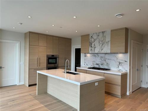 407-1916 Oak Bay Ave, Victoria, BC - Indoor Photo Showing Kitchen With Upgraded Kitchen