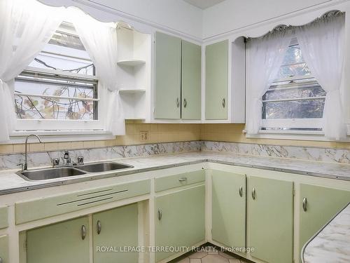 28 Pendeen Ave, Toronto, ON - Indoor Photo Showing Kitchen With Double Sink