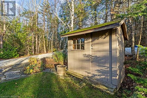 Custom garden house and natural flag-stone walkways. - 92 Moore St, Lion'S Head, ON - Outdoor