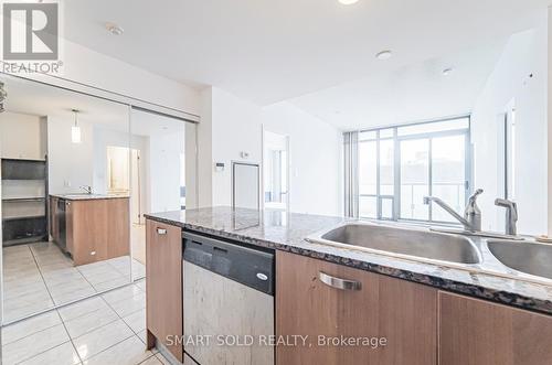 3708 - 38 Grenville Street, Toronto, ON - Indoor Photo Showing Kitchen With Double Sink With Upgraded Kitchen