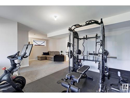 3644 Hummingbird Wy Nw, Edmonton, AB - Indoor Photo Showing Gym Room