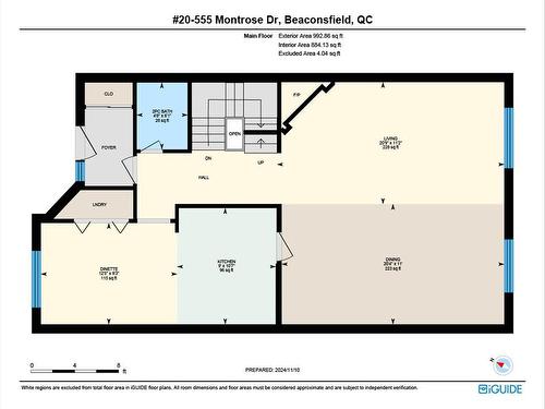 Plan (croquis) - 20-555 Montrose Drive, Beaconsfield, QC 