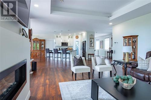 3394 Schram Drive, Plympton-Wyoming, ON - Indoor Photo Showing Living Room With Fireplace