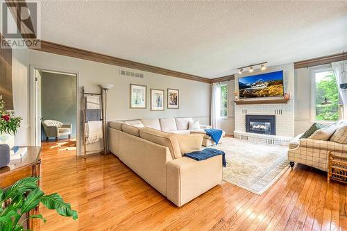 1603 Holden Drive, Sarnia, ON - Indoor Photo Showing Living Room With Fireplace