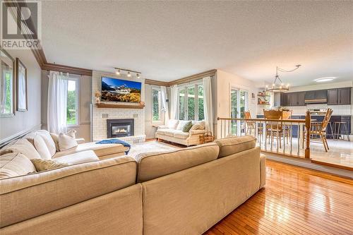 1603 Holden Drive, Sarnia, ON - Indoor Photo Showing Living Room With Fireplace