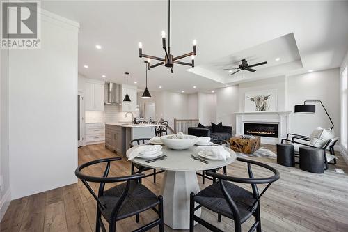 237 Nicholas Street, Sarnia, ON - Indoor Photo Showing Dining Room With Fireplace