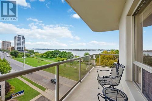 350 Front Street North Unit# 606, Sarnia, ON - Outdoor With Body Of Water With Balcony With View With Exterior