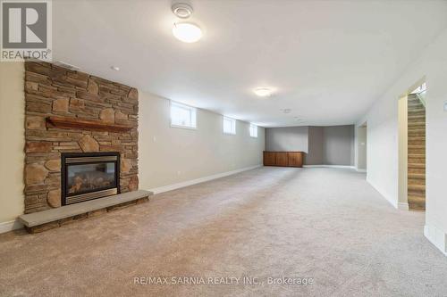 123 Macnab Street, Lambton Shores (Forest), ON - Indoor With Fireplace