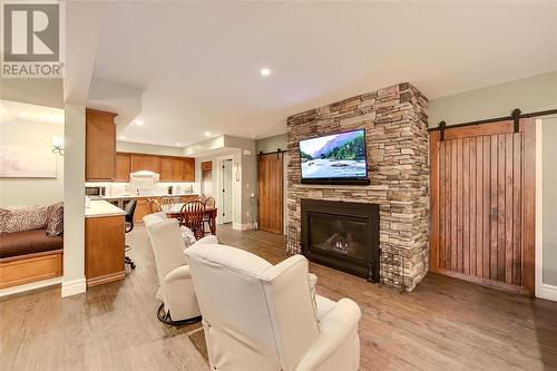 4005 Cullen Drive, Plympton-Wyoming, ON - Indoor Photo Showing Living Room With Fireplace