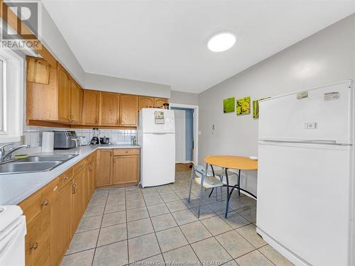 664 Rankin, Windsor, ON - Indoor Photo Showing Kitchen With Double Sink