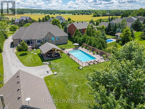 44 Leenders Lane, Erin, ON - Outdoor With In Ground Pool With View