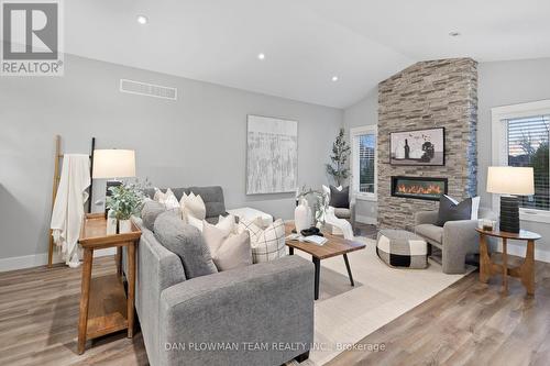 46 Birchmount Street, Quinte West, ON - Indoor Photo Showing Living Room With Fireplace