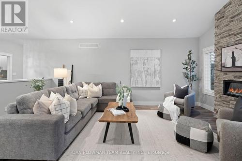 46 Birchmount Street, Quinte West, ON - Indoor Photo Showing Living Room With Fireplace