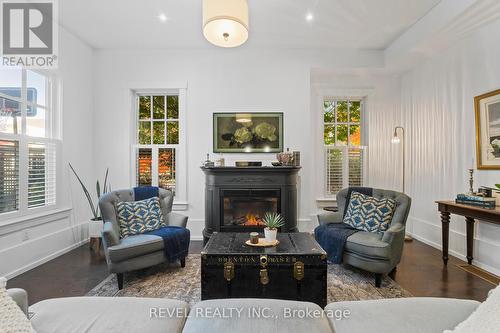 58 Garrison Village Drive, Niagara-On-The-Lake, ON - Indoor Photo Showing Living Room With Fireplace