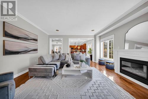 67 Alden Square, Ajax, ON - Indoor Photo Showing Living Room With Fireplace