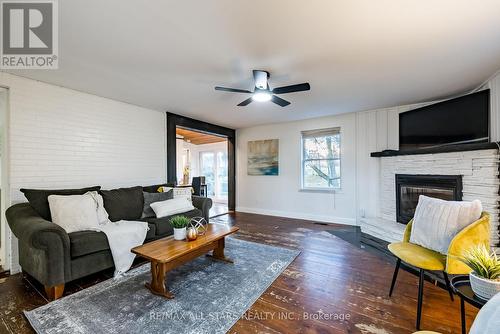 7050 Concession 6 Road, Uxbridge, ON - Indoor Photo Showing Living Room With Fireplace