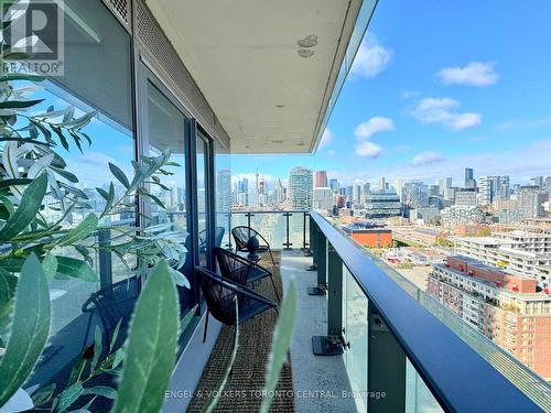 2202 - 390 Cherry Street, Toronto, ON - Outdoor With Balcony With View