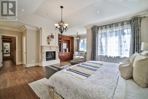 311 Holmes Avenue, Toronto, ON - Indoor Photo Showing Bedroom With Fireplace