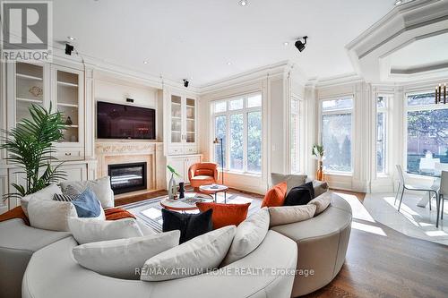 311 Holmes Avenue, Toronto, ON - Indoor Photo Showing Living Room With Fireplace