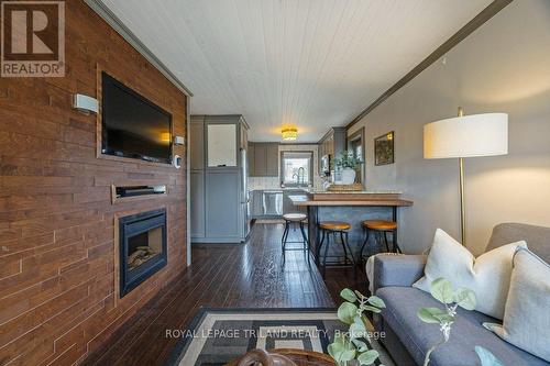 144 Baseline Road W, London, ON - Indoor Photo Showing Living Room With Fireplace