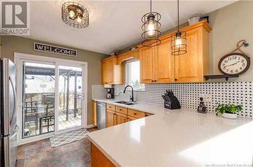 5 Acton Court, Moncton, NB - Indoor Photo Showing Kitchen With Double Sink