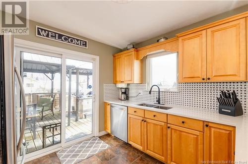 5 Acton Court, Moncton, NB - Indoor Photo Showing Kitchen With Double Sink