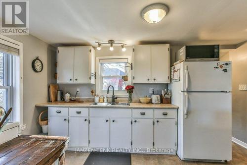 Kitchen with appliances included - 8 George Street, Norfolk (Langton), ON - Indoor Photo Showing Kitchen With Double Sink