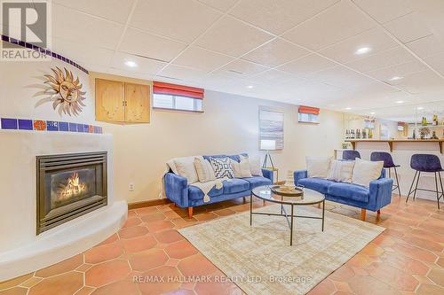 3 Langevin Crescent, Toronto, ON - Indoor With Fireplace